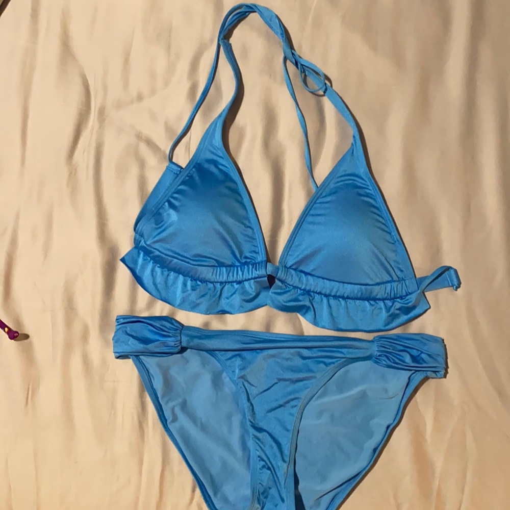 Light blue string bikini